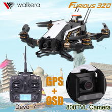 Walkera Furious 320 2.4Ghz FPV Drone With 800TVL HD Camera Devo 7 10 Transmitter OSD GPS CFP Modular Quadcopter VS QAV250 Dron