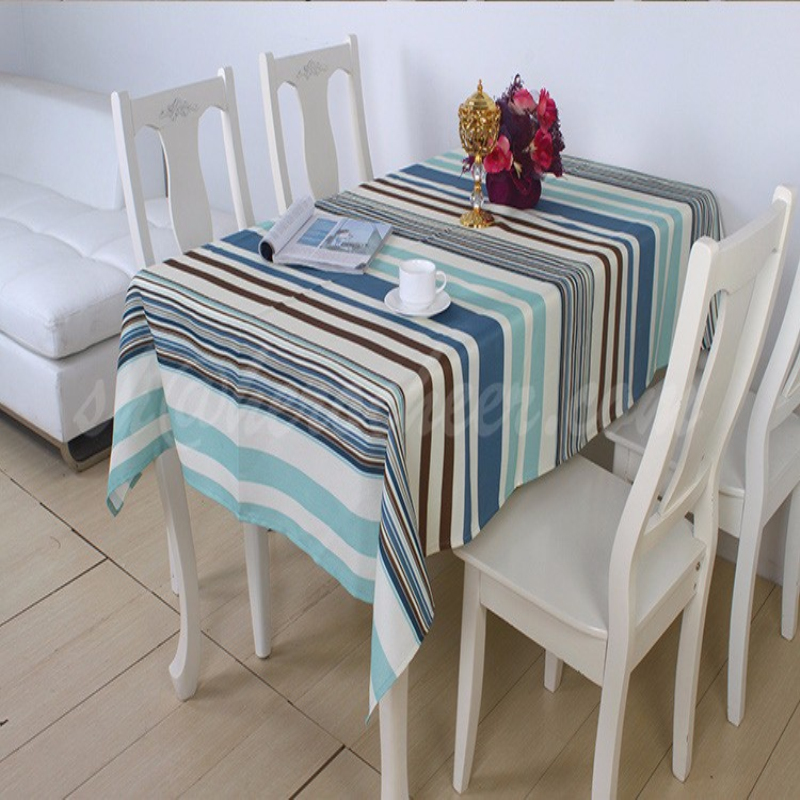 Popular Blue Striped Tablecloth-Buy Cheap Blue Striped Tablecloth Lots ...