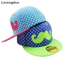 New Fashion Unisex Kids Adjustable For 3-8 Years Old Children Canvas Beard Hip-Hop Baseball Caps Boys Girls Snapback Cap C-5