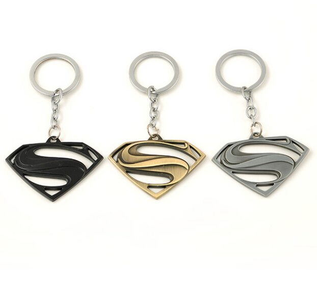 Euramerican Style The Avengers Series Moives Theme Superman Logo Keychain For Keys Trinket Key Holder Present Free Shipping
