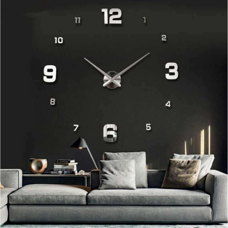 2016 New Wall Clock Clocks Watch Horloge Murale Diy 3d Acrylic Mirror Large Home Quartz Circular