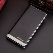 2015 Famous brand men wallet male genuine leather patchwork fashion purse carteira masculina with car holder