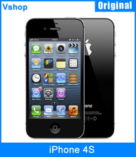 3G Original Unlock Apple iPhone 4 / 4S 3.5 inch RAM 512MB+ROM 8GB/16GB/32GB A5 Dual-core iOS 8 OS Smartphone, Support Russian
