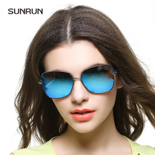SUNRUN Fashion Luxury Brand Sunglasses Women Mirror Sun glasses 2016 Designers Women’s Sunglasses Oculo de sol feminino With Box