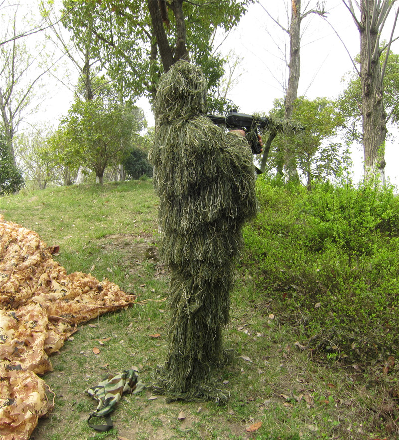 Free shipping desert Bionic Ghillie Suits camouflage grass hay style hunting Recon yowie