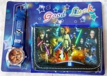 10pcs Star Wars Wristwatch watch and Coin Purse Wallet Hasp package Party Gifts
