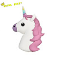 High Quality Unicorn PowerBank External Emergency USB 2600mAh Colorful White Horse Power Bank Charger For iPhone