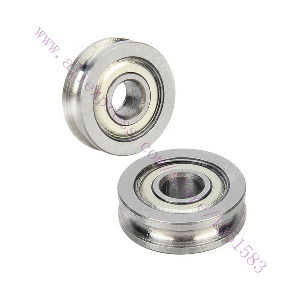 10pc/lot 4x13x4mm U Groove Sealed Guide Pulley Rail Ball Bearing 604UU Rapid Prototyping Bearings for 3D Printer  Free Shipping