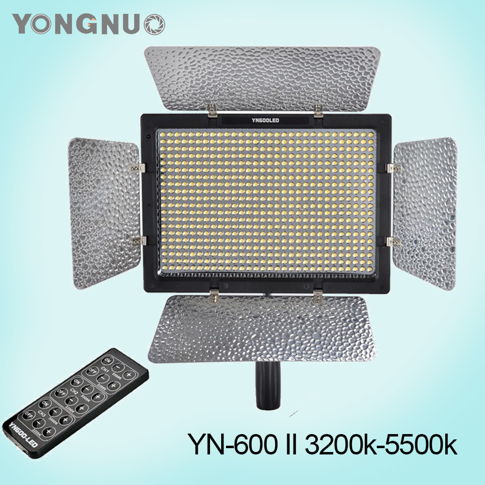 Вспышка yongnuo йн-600 II в YN600 3200к-5500к двухцветный светодиодный свет панели Вспышка yongnuo йн-600 II в YN600 3200к-5500к двухцветный светодиодный свет панели