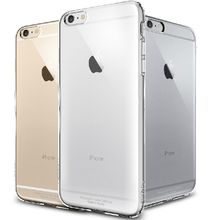 Чехол пластик, кристалл прозрачный жёсткая чехол для iPhone 6 6 S 4,7 для iPhone 6 большой / 6 S большой 5,5 приталенный прозрачный телефон капа
