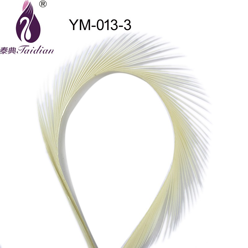 natural dyed goose feather ribbion trimming plumage fringe ym-013-3#(2)