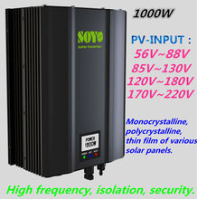 1000W Grid Tie solar inverter Waterproof High frequency isolation