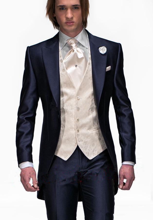 2015 New Arrival Fashion Cheap Groom Tuxedos,Custom Made Mens Wear Wedding Party Groomsman Suit ...