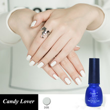 Candy Lover White gel nail polish for French Nail tips 8ml nude uv gel varnish long-lasting soak-off led/uv gel lacquer