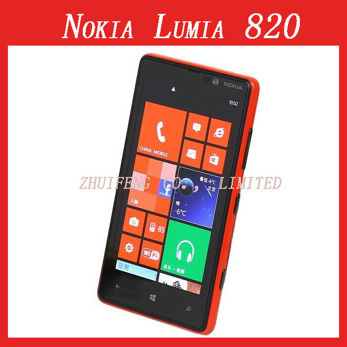 Lumia 820 Original Unlocked Nokia Lumia 820 Smartphone 8MP GPS GSM 4 3 capacitive touchscreen Bluetooth
