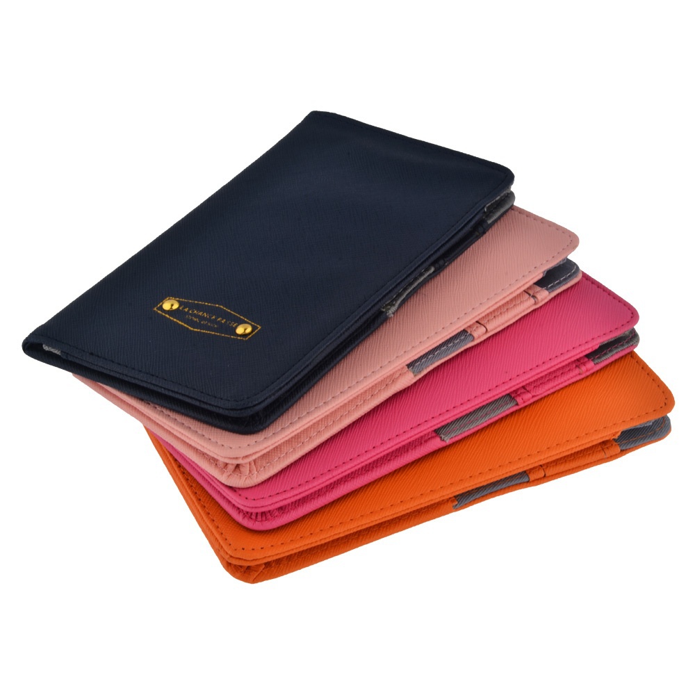 4 color Leather PU passport cover wallet Women Men Travel Wallet case Document id credit card