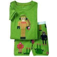 Monsters 2015 Summer Boys Pajamas Suits Short Sleeve Pijama Children Pyjama Sets Free Shipping