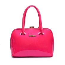 New 2015 luxury patent leather handbags fashion socialite lady shoulder bags genuine leather high quality diagonal
