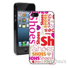 Heart Love Shoes Text Protector back skins mobile cellphone cases for iphone 4/4s 5/5s 5c SE 6/6s plus ipod touch 4/5/6