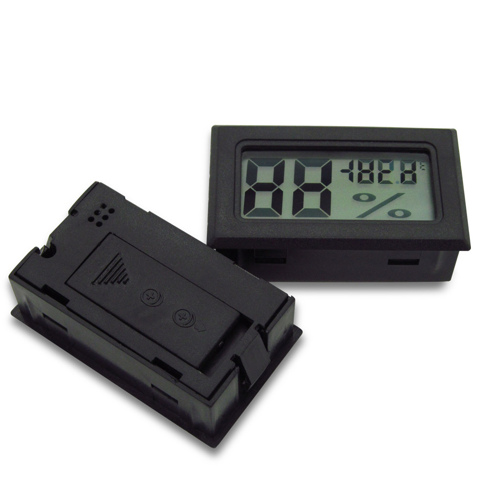 RH LCD Digital Thermometer 50 110C Hygrometer 10 99 Temperature Humidity Meter Gauge Include 2 Battery