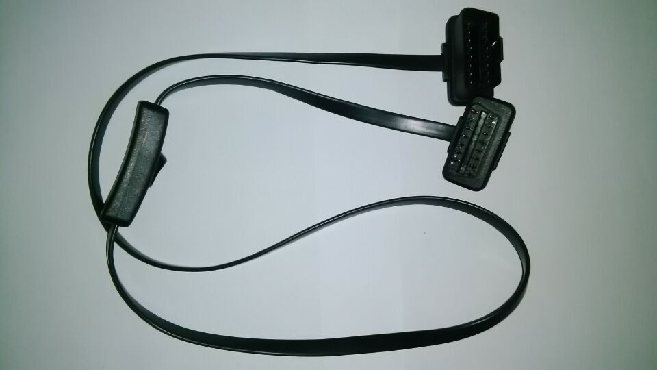 New Design OBDII OBD2 OBD 2 16pin 16 PIN Male to Female Diagnostic Extension Cable with Power Switch (3)