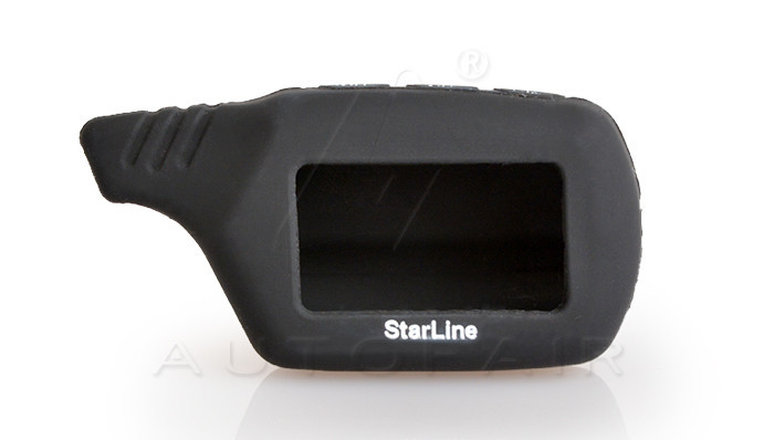 Two way car alarm system starline B9 LCD remote engine start silicone case (2)