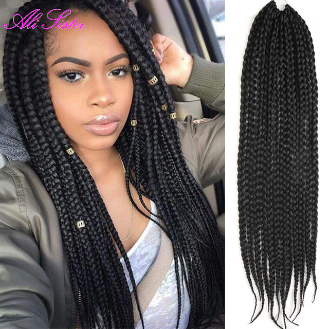 How To Box Braid Hair With Extensions - Braids