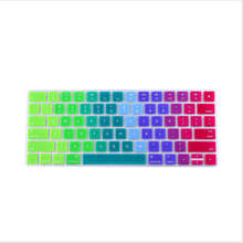 Arrival Rainbow Gradient Magic Keyboard Cover Silicone Skin Protective Film For Apple Magic Keyboard MLA22B/A US Keyboard