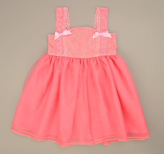 Girl dress summer style Wholesale 2015 Little girl dress pink lace suspender children Costumes party vestido roupa bebe infanti