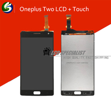Black New Original Oneplus Two Oneplus 2 Full LCD Display+Touch Screen Glass Digitizer Full Assembly Repartment