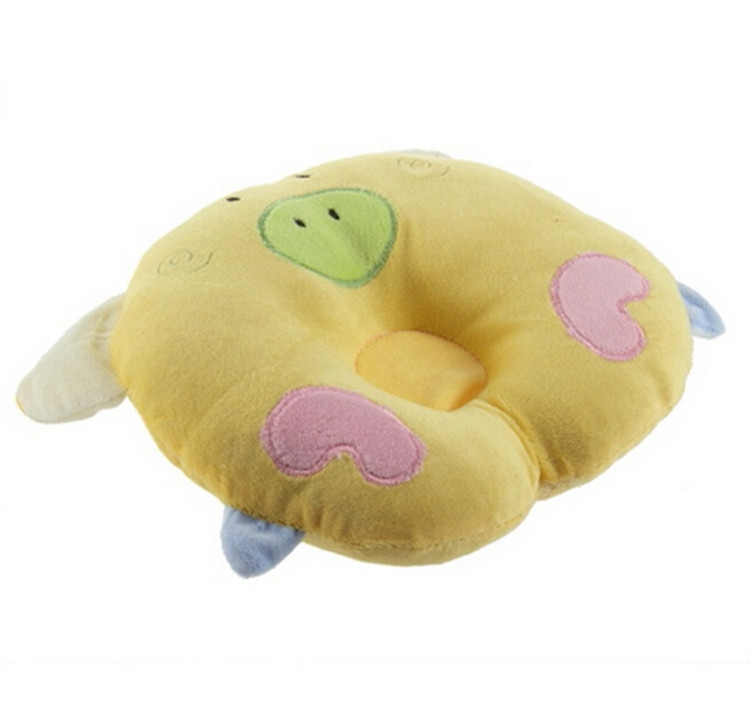 Kawaii Pig Baby Pillow For Flat Head High Quality Sleeping Baby Pillow Kids Headrest Pillow Animal Print Newborn Bedding (3)