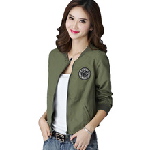 7 Colors Spring Summer Jacket Women Leisure Loose Plus Size Coat O Neck Long Sleeve Autumn Sport Jackets Casaco Feminino 2016 A8