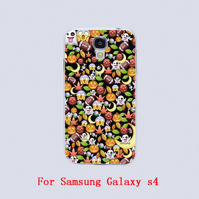 Halloween emoji Design Transparent phone cover cases For Samsung Galaxy S3 9300 /S4 /S5 /S6 /S6 Edge