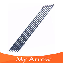 6pcs/lot Changeable Arrowhead 30″ Carbon Archery Bow Arrows,Spine 500 Professional Hunting & Shooting Practice Bow Archery Arrow