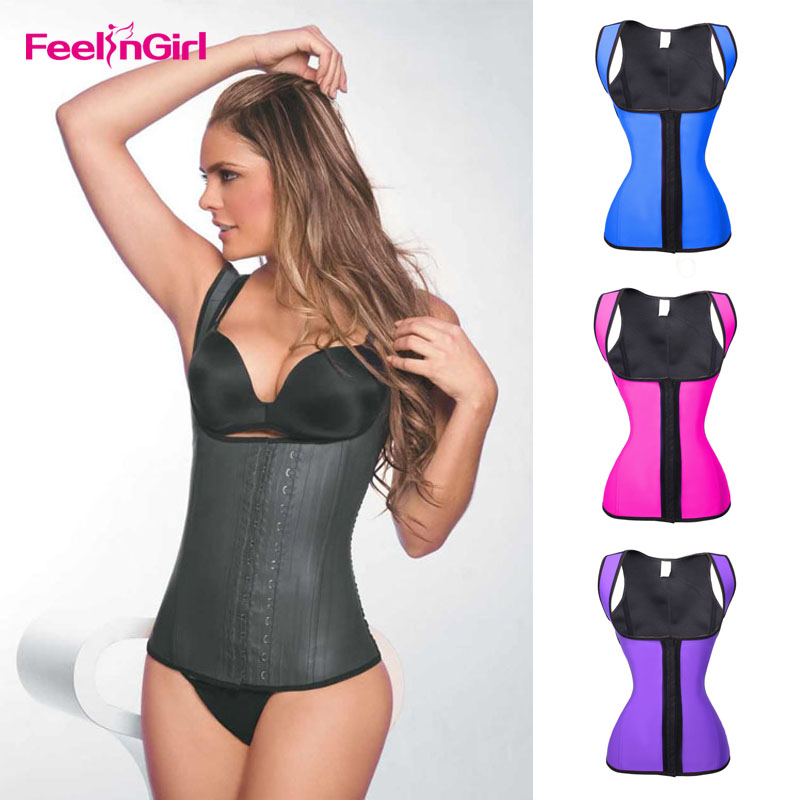 Buy New Latex Waist Cincher Vest Chest Binder Body