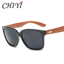 CHIYI Sports Fishing Eyewear Male Handicraft Natural Wood Sun Glasses Vintage Oversized Frame Bamboo Sunglasses Women New CY124