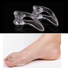 1Pair Silicone Gel foot fingers Two Hole Toe Separator Thumb Valgus Protector Bunion adjuster  Free Shipping