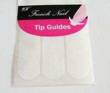 10 Packs DIY French Manicure Nail Art Decorations Round Form Fringe Guides Nail Sticker Stencil NA103
