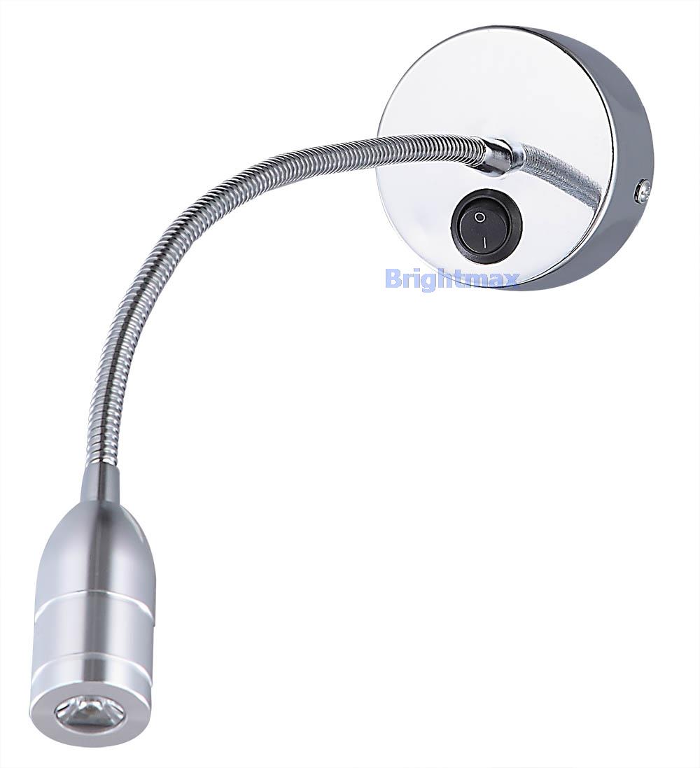 S028B SWITCH CREE 3W Flexible arm light LED wall light LED reading lamp Hotel lamp Project ...