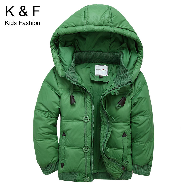 Kids Boys Coat 2015 New 90% Duck Down Baby Boys Winter Jacket Hooded Thick Children Outwear Casual Parka For Boys High Quality