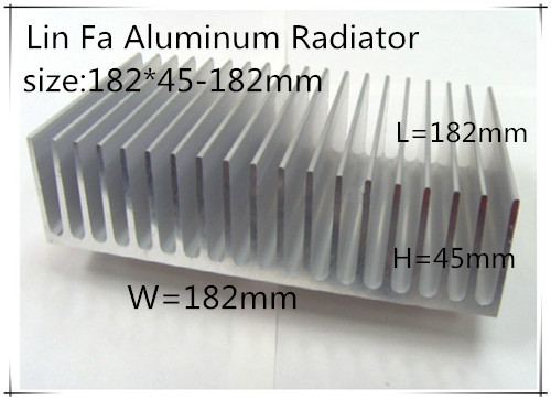 Heat sink/Aluminum radiator/Aluminum extrusion /Aluminum/High power heatsink/aluminum profile radiator 210(L)*182(W)*45(H)mm