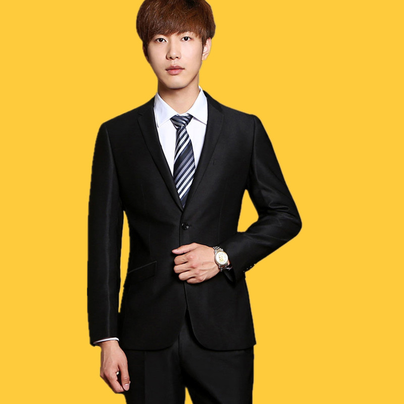 Suits men cut standard Dongkuan Korean Slim small suit business professional dress and groom wedding dress C39