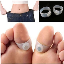 3Pair of 6pcs Slimming Silicone Foot Massage Magnetic Toe Ring Fat Burning For Weight Loss Health