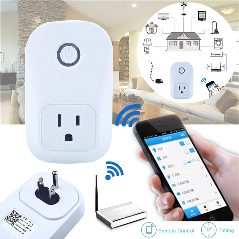Wifi Cell Phone Remote Control Timer Smart Home Automation Power Socket US Plug