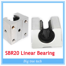 SBR20UU SBR20 Linear Bearing 20mm Open Linear Bearing Slide block 20mm CNC parts linear slide