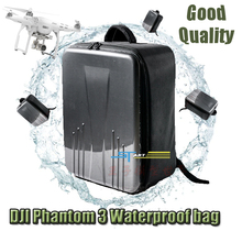 Wholesale 10 pcs/lot DJI phantom waterproof backpack bag Carton Fiber for DJI phantom 3 professional & advanced drone quadcopter