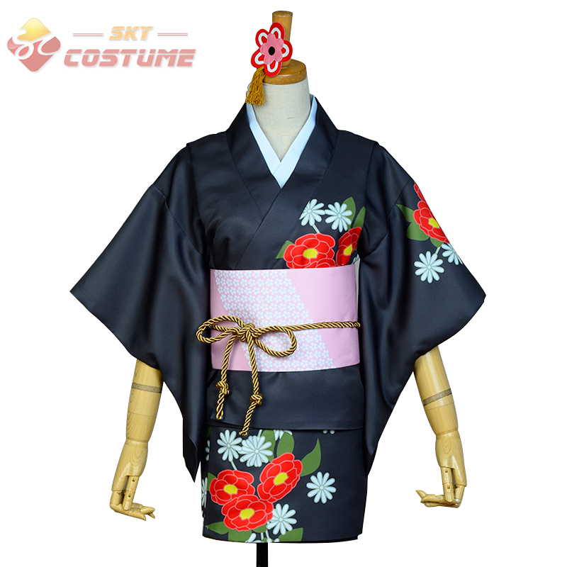 LoveLive! Love Live Nico Yazawa Yukata Kimono Halloween Chrismas Cosplay Costume For Women Girls Custom Made