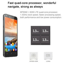 Ultra thin Original Lenovo A688T 5 0 Android 4 4 Smartphone MTK6282 Quad Core 1 3GHz