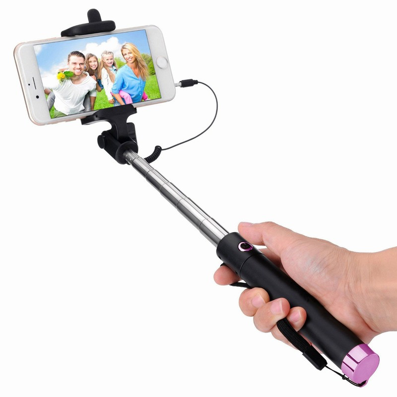 Selfie-Stick-Monopods-Wired-Self-portrait-stick-Foldable-and-Extendable-Self-Stick-for-iPhone6-6s-6plus-5s-SE-5C-5-Samsung-S7-S6-1 (3)