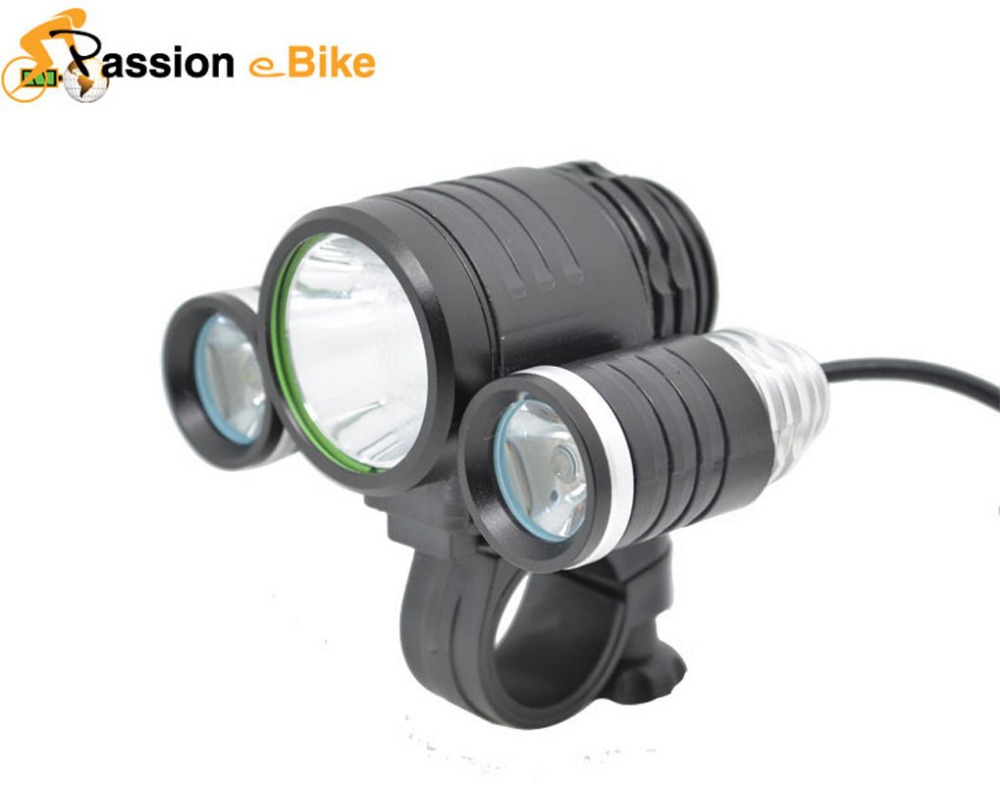 Waterproof Cycling Cycle Lights CREE 3 Head XML T6 LED Bike Mountain Bicycle Light and bicycle bag Luz Biciclet